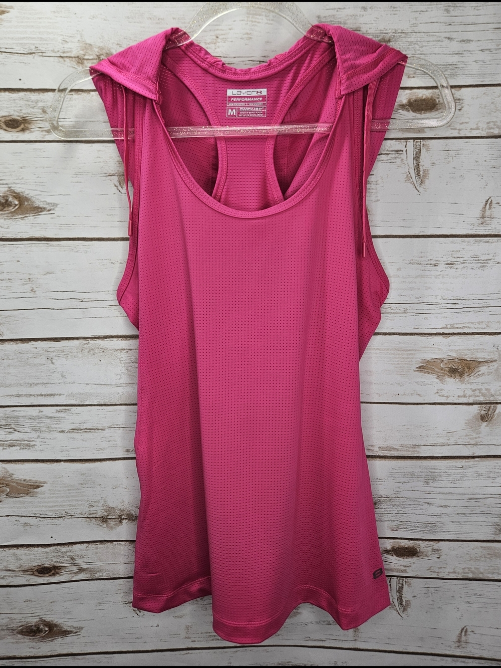 Layer 8 Performance Tank Top Hoodie Size Medium
